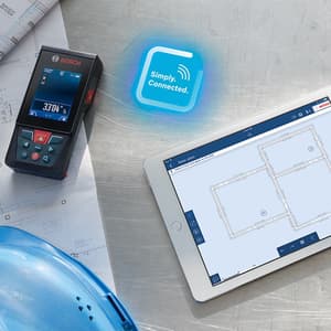Bosch 150 Mtr Professional Laser Measure With Bluetooth Connectivity & Inbuilt Camera, GLM150C
