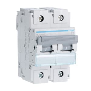 Hager Novello+ 80 Amp / 10 kA Miniature Circuit Breakers - (2 Pole & C Curve), HLF280S