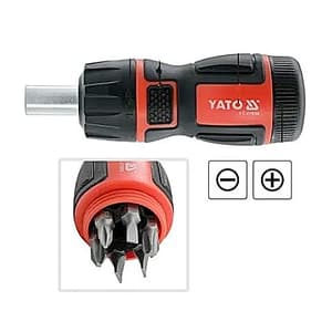 Yato 7 Pcs Ratchet Screwdriver Set, YT-27950