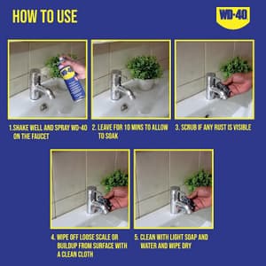 WD-40 500 ml Multipurpose Rust Removal Spray with Smart Straw (Pack of 6 Pcs)