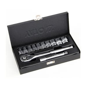 Yato 12 Pcs 1/2 Inch Sq. Drive Socket Set, YT-12621