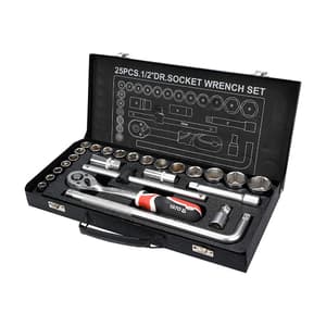 Yato 25 Pcs 1/2 Inch Sq. Drive Socket Set, YT-12671