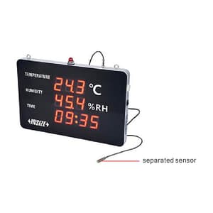 Insize -40°C to 85°C Large Screen Temperature & Humidity Meter, 0314-H423B