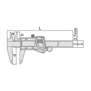 Insize 150 mm / 6 Inch Non Waterproof Digital Caliper, 1114-150A