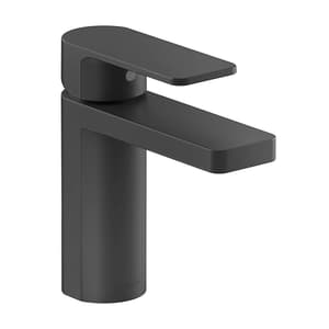 Kohler Parallel Single Control Wall Mount Basin / Lavatory Faucet Without Drain In Matte Black Finish, K-23472T-4-BL