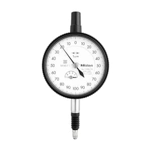 Mitutoyo 0 - 1 mm Waterproof Dial Indicator with Lug Back, 2109A-70