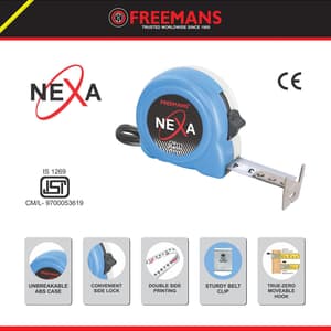 Freemans 3Mtr x 19mm Nexa Steel Tape With Belt Clip, NX319