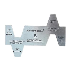 Kristeel 110 - 180 mm Dia. V Pulley Gauge (B-Section V-Belt), PGB