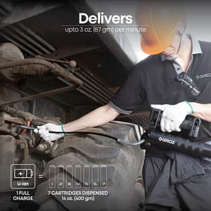 Groz 8000 PSI USB Rechargeable Battery Grease Gun, RGG/12L