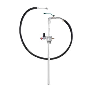 Groz 45 LPM Air Operated Oil Transfer Pump with Stainless Steel Suction Tube & Discharge Hose, ATP/SS/1H