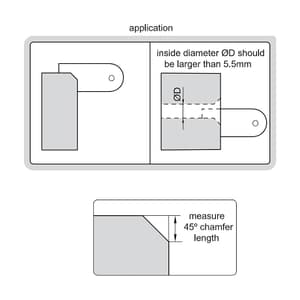 Insize 0.5 - 5.0 mm Chamfer Gauge, 4814-1