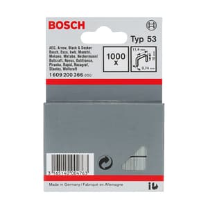 Bosch 10 mm Type 53 Fine wire staple (Pack of 1000 Pcs), 1 609 200 366