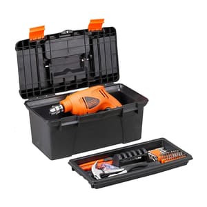 Black+Decker 10mm 500W Hammer Drill With 103 Pcs Accessories, HD400BX