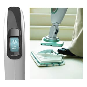 Black+Decker 1600W 2 in 1 Steam Mop with Autoselect Technology, FSM1616-B5