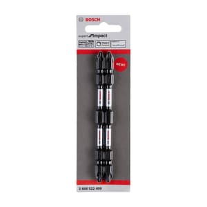 Bosch PH2 x 110 mm Length Double Ended Impact Screwdriver Bits (Pack of 2 Pcs), 2 608 522 409