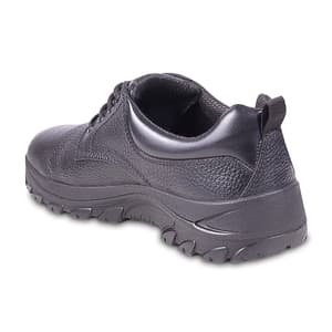 Tagra Low Ankle Single Density Buff Barton Leather Safety Shoes - Steel Toe (Black), Boost Lo B
