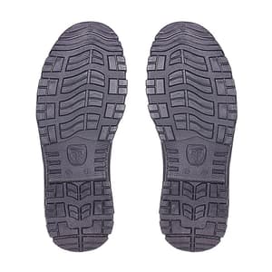 Tagra Low Ankle PU Nitrile Rubber Suede Leather Safety Shoes - Steel Toe (Black & Grey), Supreme Lo