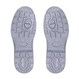 Tagra Low Ankle Double Density Micro Fiber Leather Safety Shoes - Steel Toe (White), Comfort Lo
