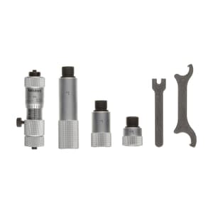 Mitutoyo 2 - 6 inch Mechanical Carbide-tipped Tubular Inside Micrometer with Extension Rods, 137-216