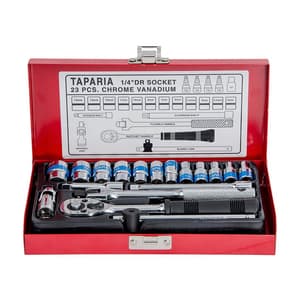Taparia 23 Pcs 1/4 Inch Sq. Drive Socket Set (6.3 mm), S 1/4 H