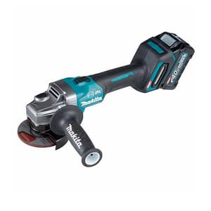 Makita 40Vmax XGT BL 100 mm (4") Cordless Angle Grinder with Rapid Charger & 2 Pcs 4.0Ah Batteries, GA003GM201