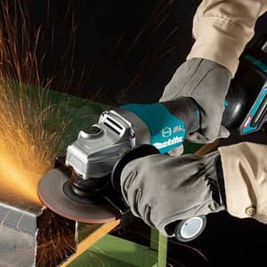 Makita 40Vmax XGT BL 125 mm (5") Cordless Angle Grinder with Anti-Restart Function & Electric Brake (Bare Tool), GA013GZ