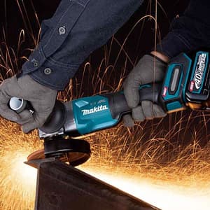 Makita 40Vmax XGT BL 125 mm (5") Cordless Angle Grinder with Anti-Restart Function & Electric Brake (Bare Tool), GA013GZ