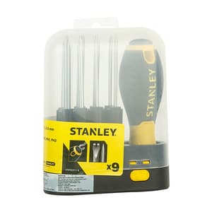Stanley 9 Pcs Cushion Grip Screwdriver Set With Storage Case, STHT62511-8