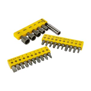 Stanley 26 Pcs Insert Bit Chrome-Vanadium Screwdriver Set, 68-071-23