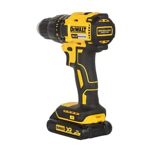 Dewalt 18V / 13mm XR Lithium-Ion Cordless Hammer Drill Machine Driver with Brushless Motor & 2x1.5 Ah Batteries Included, DCD777S2T-QW