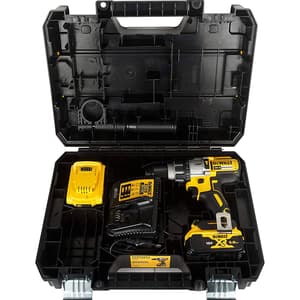 Dewalt 18V / 13mm XR Li-ion Premium Cordless Hammer Drill Machine Driver with Brushless Motor with 2x5.0Ah Battery Included, DCD996P2-QW