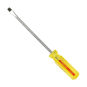 Stanley 100 mm (Blade Length) x 6.0 mm (Blade Dia) Fix Bar Flat Screw Driver, STHT60510-8B