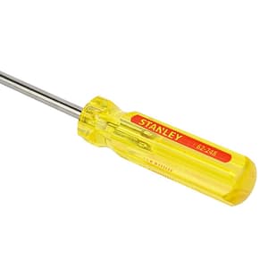 Stanley 100 mm (Blade Length) x 6.0 mm (Blade Dia) Fix Bar Flat Screw Driver, STHT60510-8B