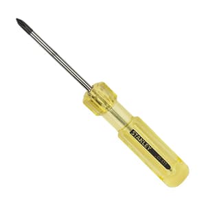 Stanley 3.5 mm (Flat) x PH0 (Phillips) x 55 mm (Blade Length) Two in one Screwdriver, 66-433