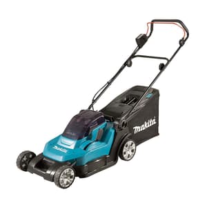 Makita 18V X2 (36V) LXT Li-ion 43 cm Cordless Lawn Mower with Rapid Charger & 2 Pcs 5.0Ah Batteries, DLM432PT2
