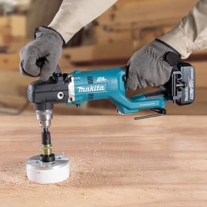 Makita 18V LXT BL 13mm Cordless Angle Drill with Rapid Charger & 2 Pcs 5.0Ah Batteries, DDA450RTE