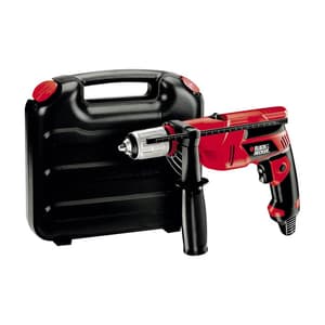 Black+Decker 650W 13mm Corded Hammer Drill With Kitbox, KR653K