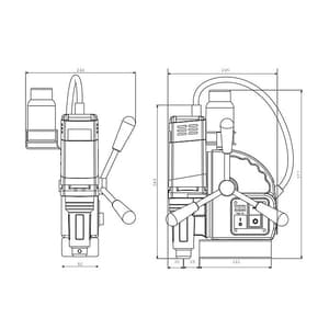 Schifler 1100W Magnetic Core Drilling Machine, SWC 32