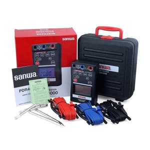 Sanwa 4000 Count / 400V AC Portable Digital Earth Tester, PDR4000