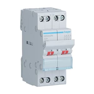 Hager Novello+ 40 Amp Isolating Switch (4 Pole), SBN440N