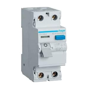 Hager Novello+ 100 mA / 63 Amp Residual Current Circuit Breaker RCCBs (2 Pole), CE263Y