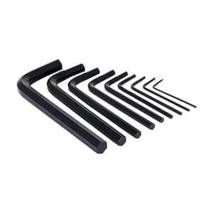 Taparia 9 Pcs (1.5 mm - 10 mm) Allen Key Sets, Black Finish, KM 9V
