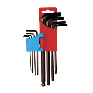 Taparia 9 Pcs (1.5 mm - 10 mm) Allen Key Long Ball Point Set, KBHM 9L