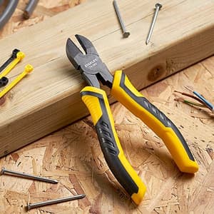 Stanley 6 inch / 150 mm Dynagrip Diagonal Cutting Pliers (Cushion Grip), STHT0-74362