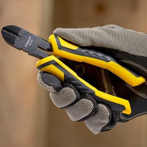 Stanley 6 inch / 150 mm Dynagrip Diagonal Cutting Pliers (Cushion Grip), STHT0-74362