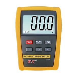 HTC 1000 to 1300°C Dual Input Digital Thermometer, DT-302-2