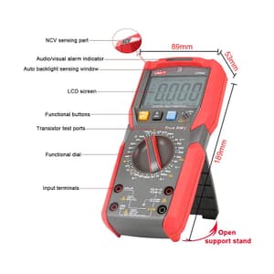 UNI-T 3-5/6 Digit / 6000 Count True RMS Digital Multimeter, UT89X