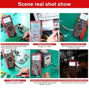 UNI-T 3-5/6 Digit / 6000 Count True RMS Digital Multimeter, UT89X
