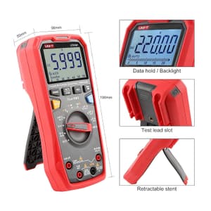 UNI-T 6000 Count True-RMS Electrician Digital Multimeter, UT61B+