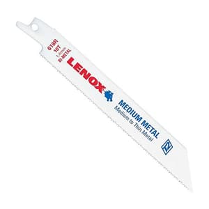 Lenox 152 mm / 6 Inch Metal Cutting Reciprocating Saw Blades (18 TPI) (Pack of 5 Pcs), 20566618R